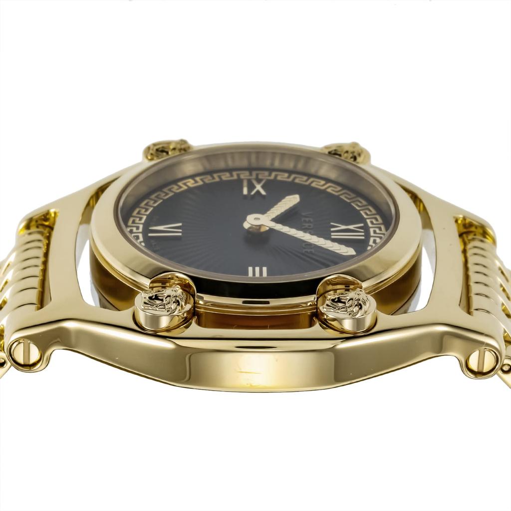 Watch Medusa Frame Medusa Black Dial Stainless Steel Sapphire Glass Quartz 36MM Swiss Watch VEVF00520 Gold [Versace] Women's [Item]