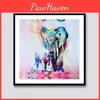 Elegant Frameless Elephant Oil Painting On Canvas For Modern Home Decor