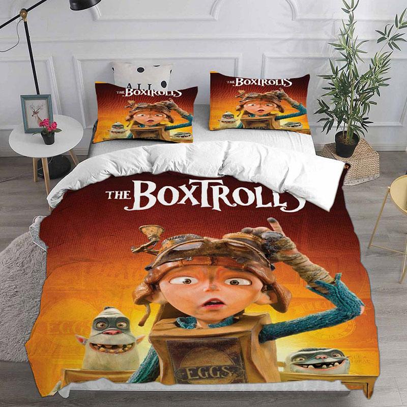 The Boxtrolls Bedding Sets Comforter Quilt Bed Cover Duvet Cover Pillow Case 2-3 Pieces Sets Bedroom Decoration Home Supplies