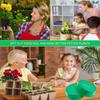 3Pcs Plastic Soil Sieve Filter Mesh for Soil Stone Sifting Filtration Home Garden Flower Plant Nursery Tools (Green)