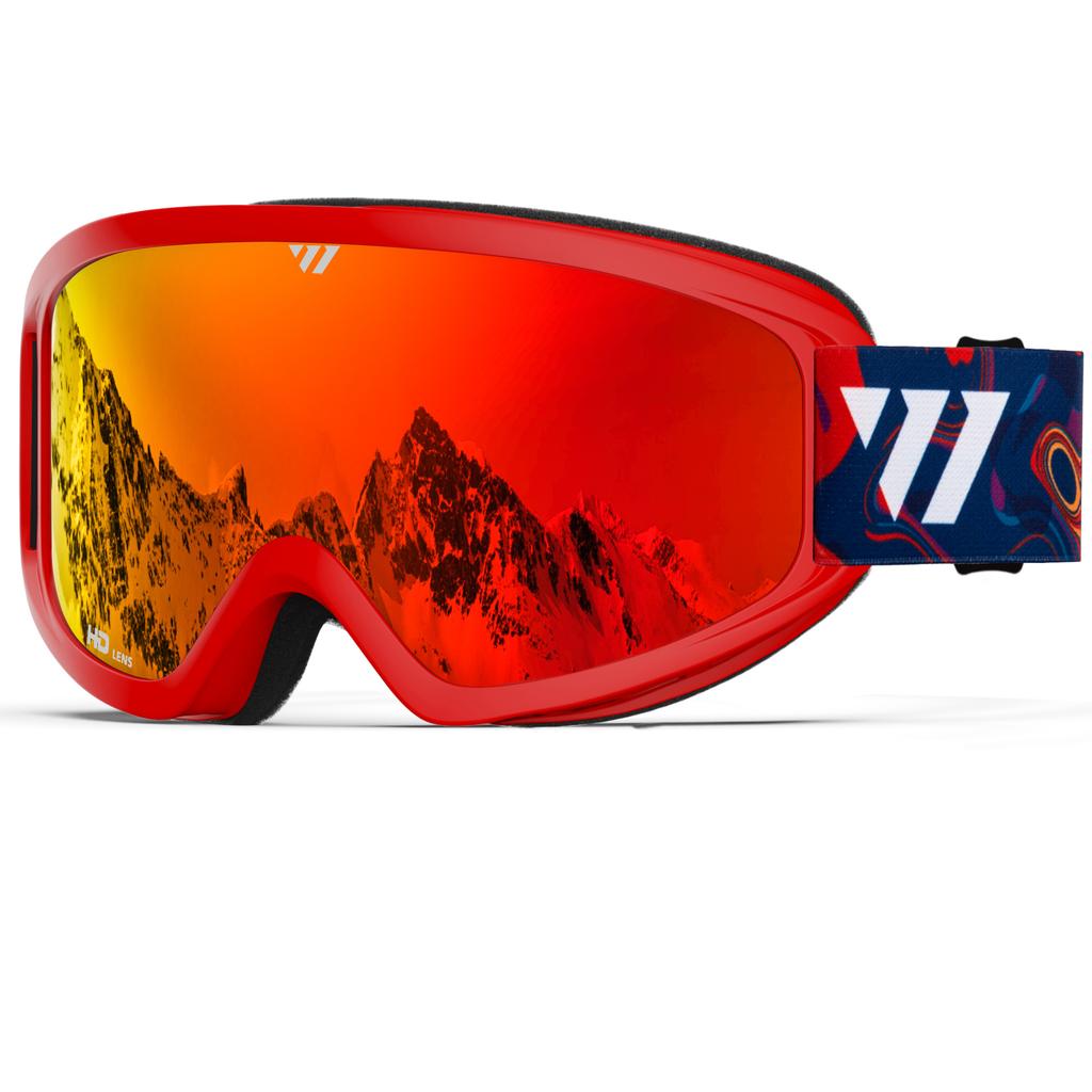 JULI Brand Professional Ski Goggles Double Layers Lens Anti-fog UV400 Ski Eyeglasses Skiing Snowboard Gogglesw Goggles Men for Women W1