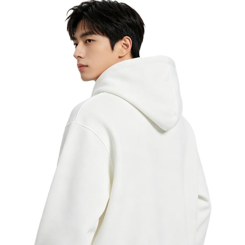 Li-Ning Sweatshirts Men's White Hooded (Non-detachable) Moderate Other