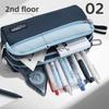 Oxford Cloth Pen Storage Case Multi-Functional Stationery Bag New Pencil Pouch  School Use