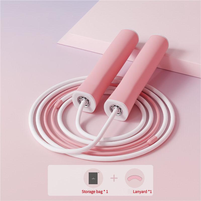 Student Tangle-Free Jump Rope Silicone Handle Speed Rope with Smooth Bearings for Sports Training, Fitness Sports, School Pe Classes