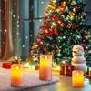 Set of 3 Flickering Flameless Pink LED Candle Battery Operated W/timer Remote Control Velas Artificiales Para Decor Paraffin Wax