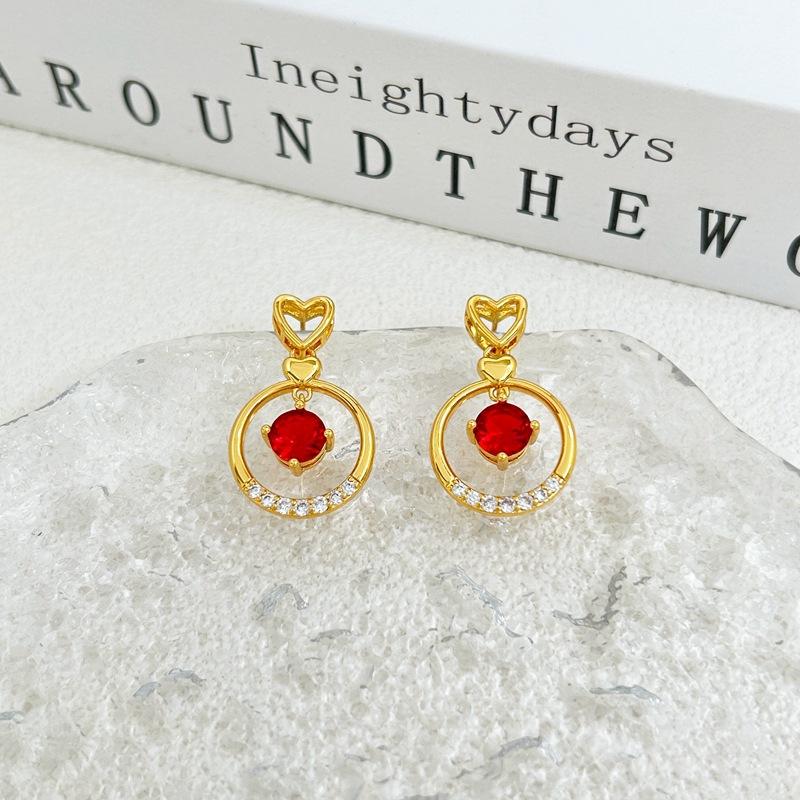 Manufacturer S Supply, Fashion Love, Fringed Earrings, Niche Design, Micro-Inlaid Zircon Spot