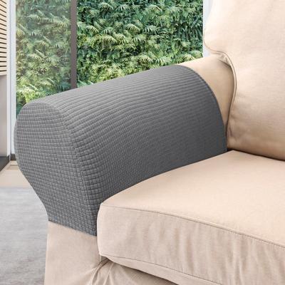Dehnbares Armlehnenbezug Set Stuhl Sofa Armschoner Sesselbezüge Einfarbige Sofabezug Abnehmbarer Elastischer Sessel Sofa Armlehnenbezug