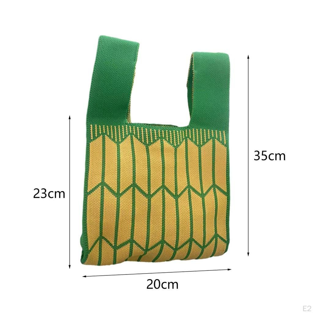 Gestrickte Tragetasche für Damen Schulter Hobo Clutch Reise Häkeltaschen Leichtgewicht Party