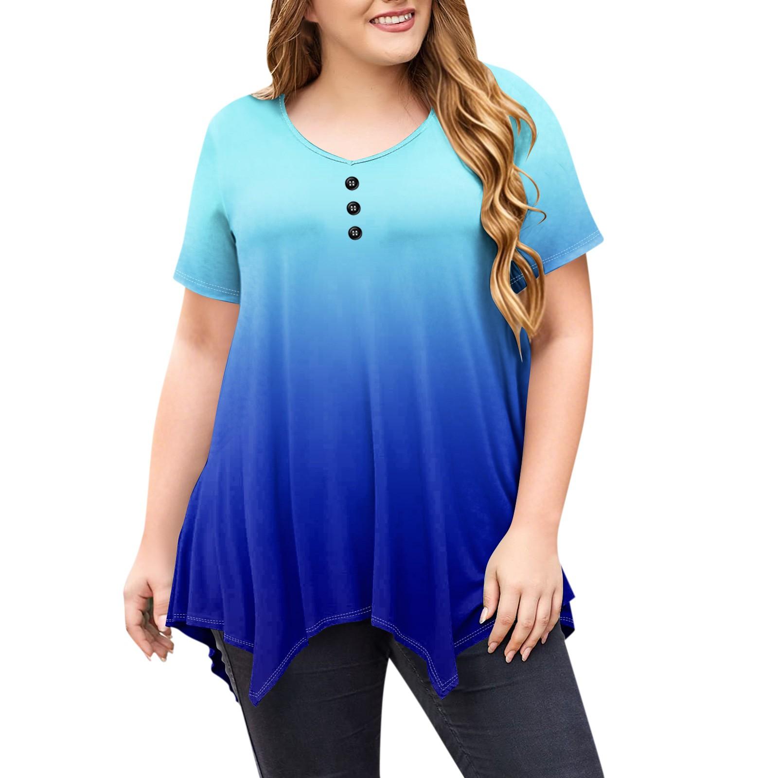 

Женский круглый вырез St. Двусторонний топ с длинными рукавами и принтом ко Дню Святого Патрика XL небесно-голубой