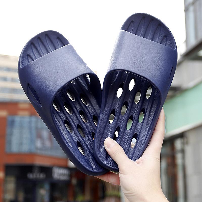 Fashion Shower Shoes Fast Anti Slip Comfortable Men's and Women's Home Slippers New Leakage Slippers Anti Slip Couple Sandals Low Price