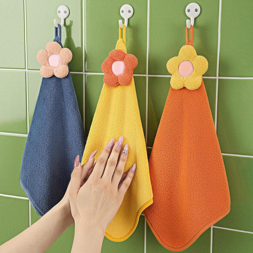 1PC Cute Kids Hand Towels Super Absorbent Microfiber Kitchen Towel Strong Water Absorption Quick Dry Wipe Kids Samll Towel