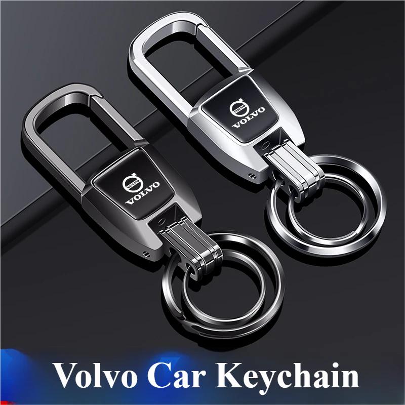 Creative Car Badge Keychain Metal Badge Keychain Suitable for Volvo XC60 V50 V40 XC90 S60 S40 S80l V90 V60 EX90 S90 XC40 C40 S70