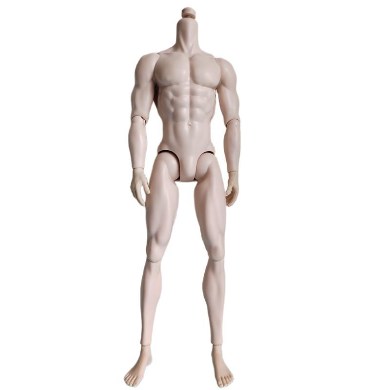Original Mizi Adonis Muscle Body White Latino Skin Tone 1/6 Dolls Joints Movable Male Doll Body Make Up Practice Blank Bald Head