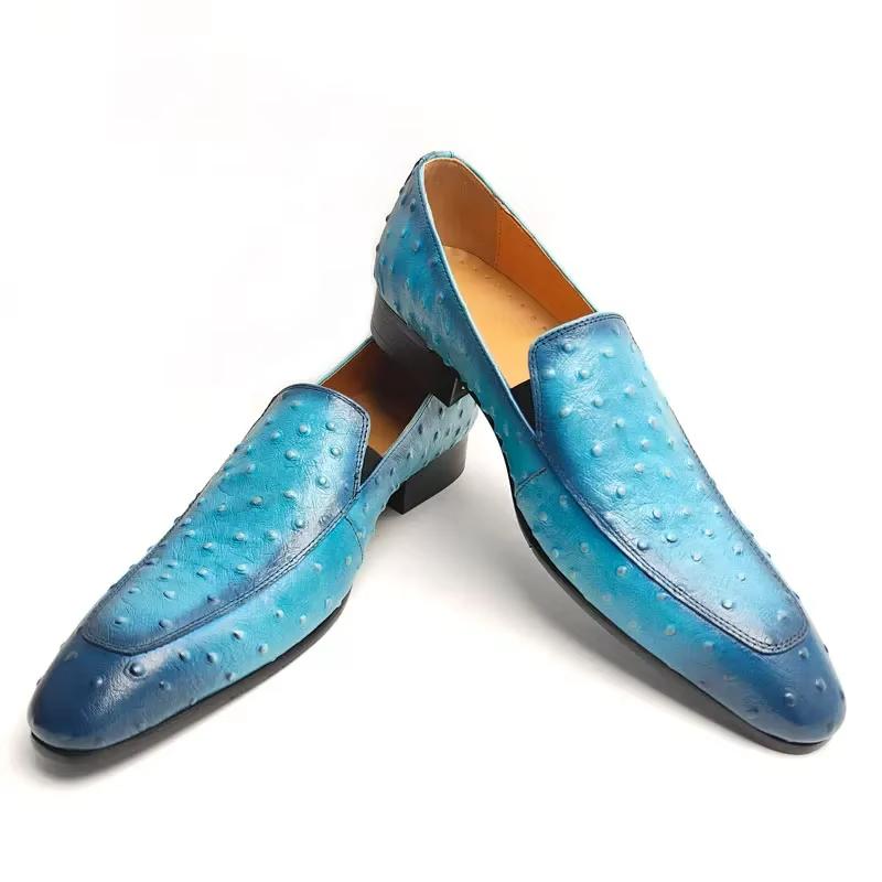 

Мода Мода Синие Лоферы для Мужчин Новый Дизайн Слипоны Мужская Классическая Обувь Премиальная Кожа Повседневная Носка Повседневная Удобная Обувь для Вечеринок 50 небесно-голубой