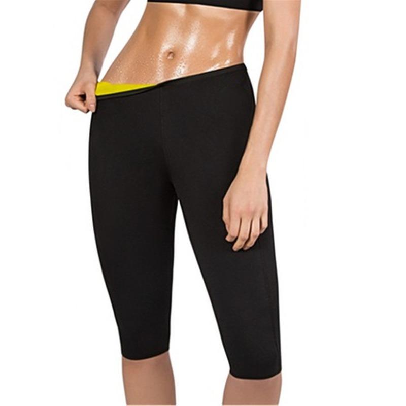 Dames Neopreen Fitness Body Shaper Afslankende Zweet Kniebroek