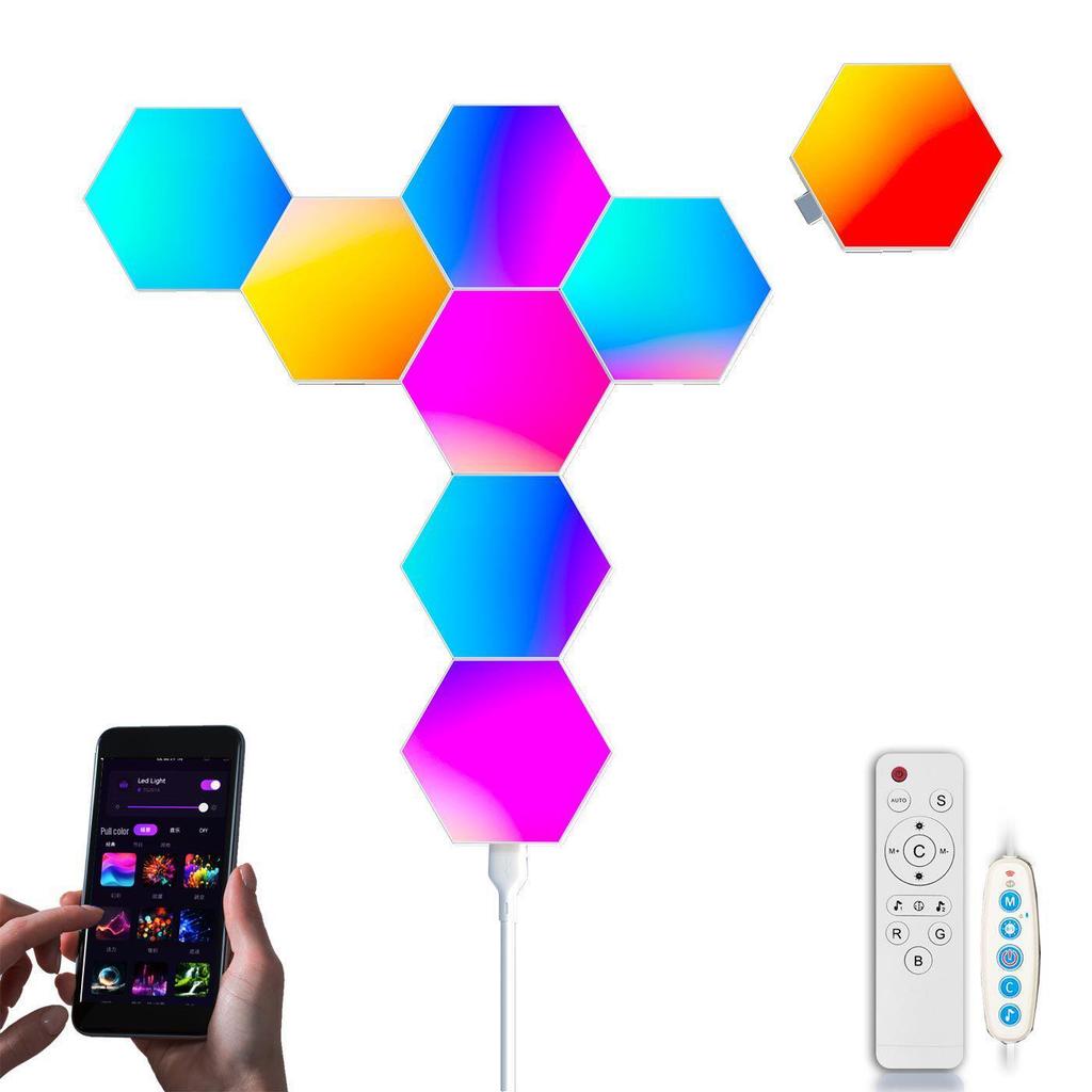 RGB Hexagonal LED Splicing Lights - Quantum Honeycomb Panel