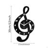 Wall Clock Hanging Black Gifts Arabic Numerals Decoration Acrylic Ornament for Bedroom