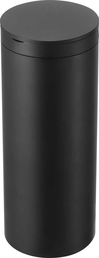 Yamazaki Jitsugyo Feuchttuchetui in Flaschenform, Schwarz, B 8 x T 8,2 x H 17 cm, Tower Car Supplies, Feuchttuchflaschenrolle, Typ 1609