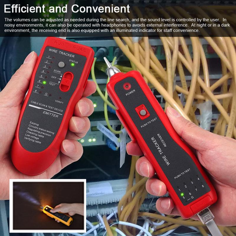 JW-360 Network Telephone Line Finder Network Signal Wire Finder Network Line Checking Instrument Cable Detector Line MeterTester