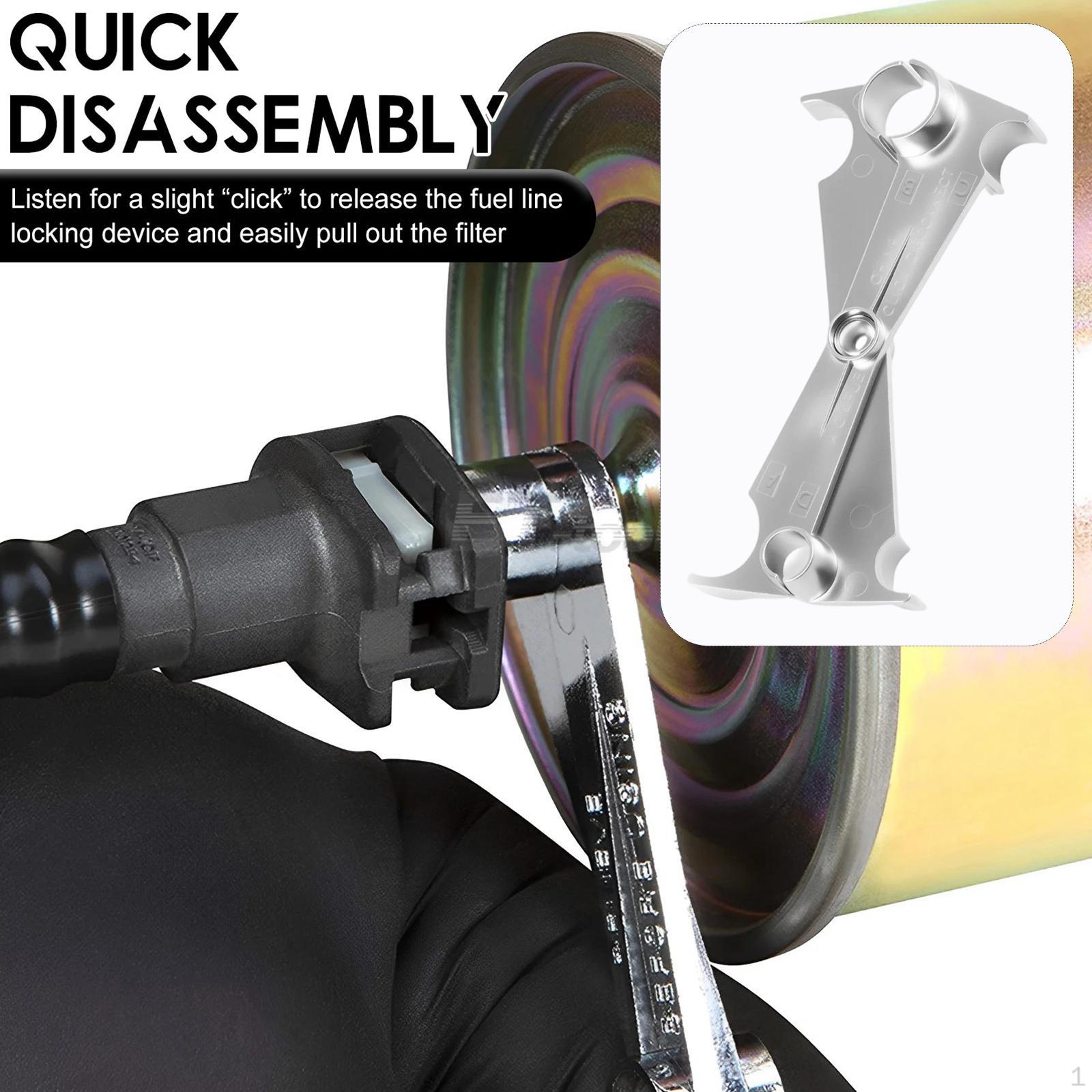 

Fuel Line Disconnect Tool Steel Structure, Professional Easy to Use Quick Versatile