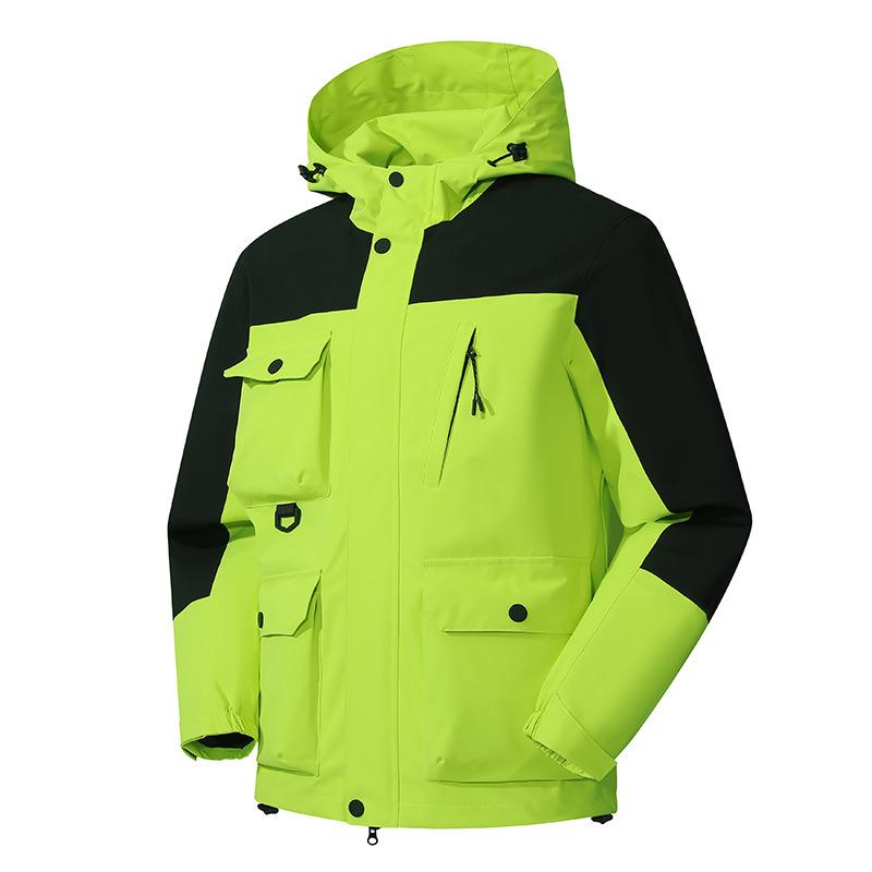 Водонепроникна багатофункціональна чоловіча куртка, модна повсякденна куртка з капюшоном для хлопчиків, функціональна спортивна куртка для активного відпочинку