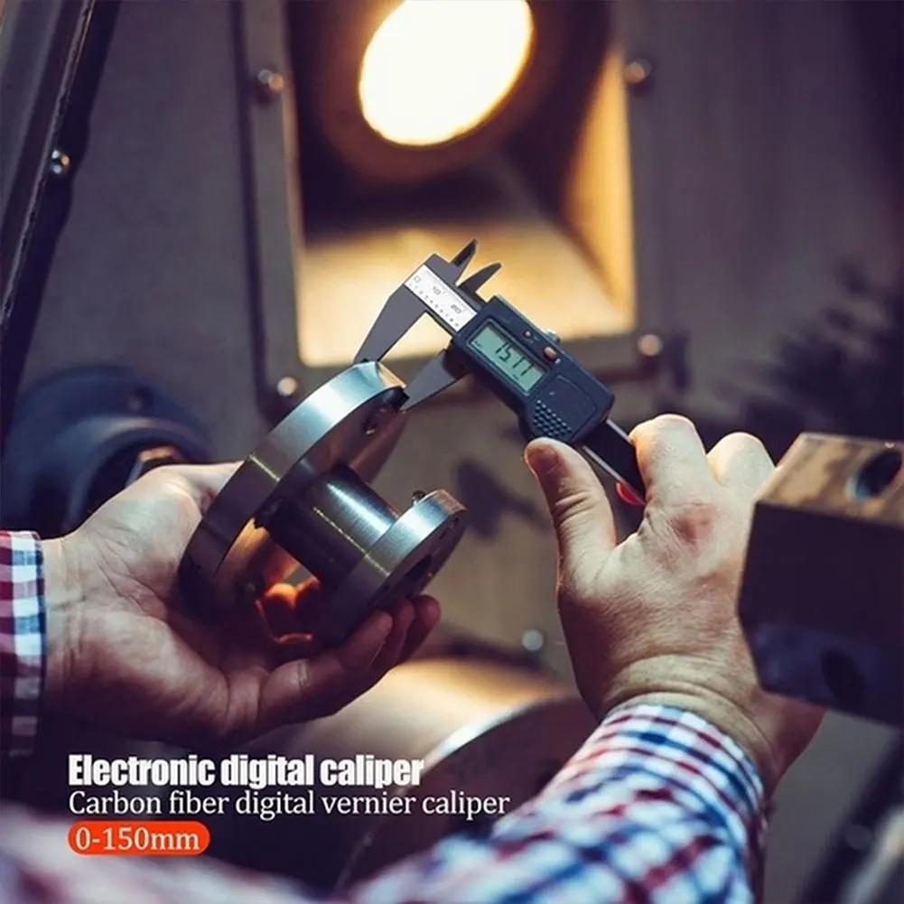 Digital Electronic Vernier Caliper 150mm Tattoo Eyebrow Ruler Measuring Tool 6 Inch LCD Microblading Micrometer Measurement Tool