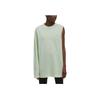 Y-3 Ss22 Solid Color Asymmetrical One Shoulder Layered Knit Long Sleeve T-Shirt Women Tops Green HG8551