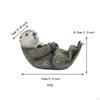 Otter Tape Dispenser Resin Funny Cute Novelty Gift Animal Figurine Roll Holder for School Desktop