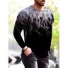 3D Gedrucktes Hip Hop Rock T-Shirt Für Männer Buntes Muster T-Shirts Frühling Herbst Freizeit Langarm Rundhals Oberteile Lockere T-Shirts