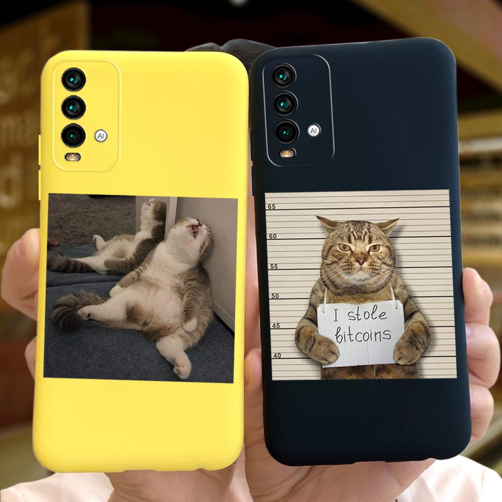 Cute Cat Case For Xiaomi Redmi 9T Phone Case on Redmi 9T Soft Silicone Back Covers For Xiaomi Redmi 9T 9 T Coque Fashion Bumper