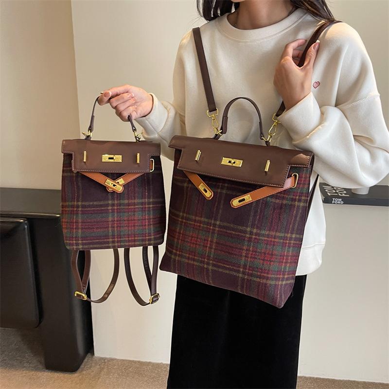 New Canvas Backpack Large Capacity Portable Shoulder Bag