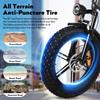 OOK-TEK E20 Foldable Electric Bike, 48V 15AH Battery, Front & Rear Suspension