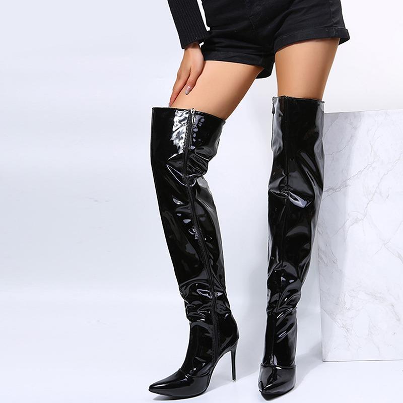 2024 Winter New women's Shoes Thin High Heel Sexy Party Boots Over The Knee Boots Lady Shoes Plus Size 35-43 Long Boots