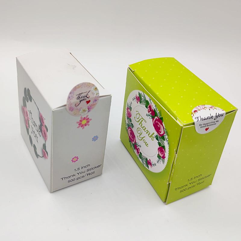 500 Self-Adhesive Thank You Dessert Stickers - Cartoons, Weddings, & Baking Seals for Children