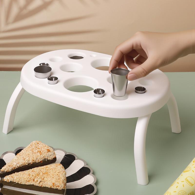 

Складная подставка для кондитерского мешка Инструменты для украшения торта Держатель для мешка для глазури Кондитерский мешок для крема Органайзер для хранения кухонные аксессуары белый