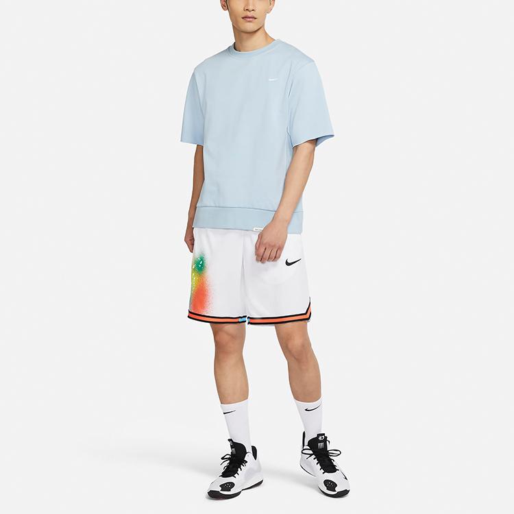 Nike Dri-Fit Standard Issue Crew Neck Short Sleeve Sports Tee Men Tops Light-Armory-Blue CV1940-440