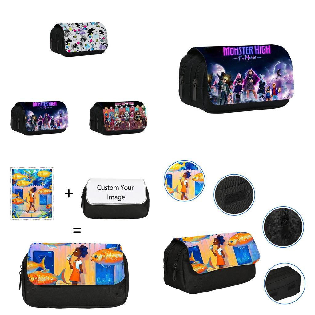 Monster High Elf High School Pencil Case With Detachable Cover For Students