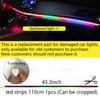 22in1 RGB Car Interior Acrylic Car Ambient Lights RGB Hidden Acrylic Strip Decoration Atmosphere Accessories For Silverado