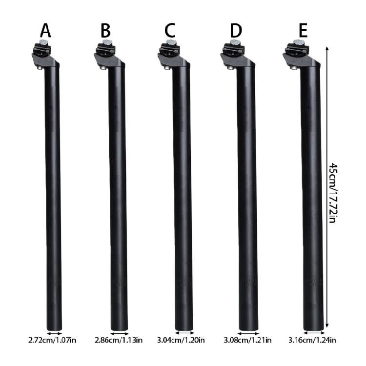 Adjusted Bicycles Seats Tube Aluminum Alloy Road Bike Seats Tube 450mm Long Road Bicycles Seatpost Enduring