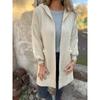 IHUASU Damen Vintage Lässige Einfarbige Print Herbst Winter Langarmjacken & Mäntel Einzigartiges Design