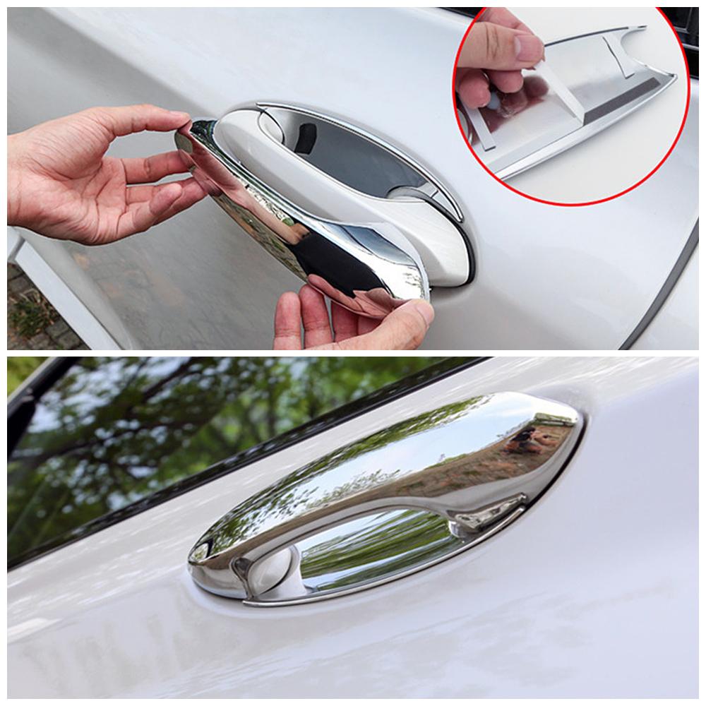 For BMW X3 G01 2018 2019 2020 2024 2024 Car Exterior Side Door Handle Bowl Cover Trim Chrome Garnish Refit Sticker Anti Scratch