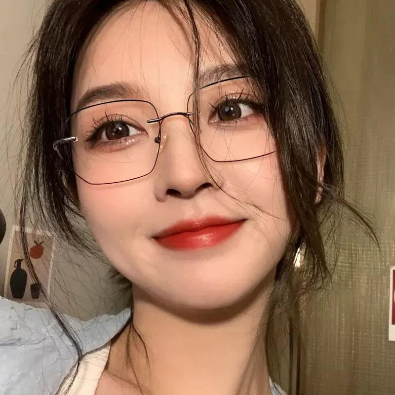 Новые модные безрамные очки для пресбиопии с большой металлической оправой в стиле ретро — фото 3