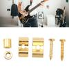 10Sets With Mounting Screws String Retainer Guide Gold Color Guitar String Tree  For Guitar