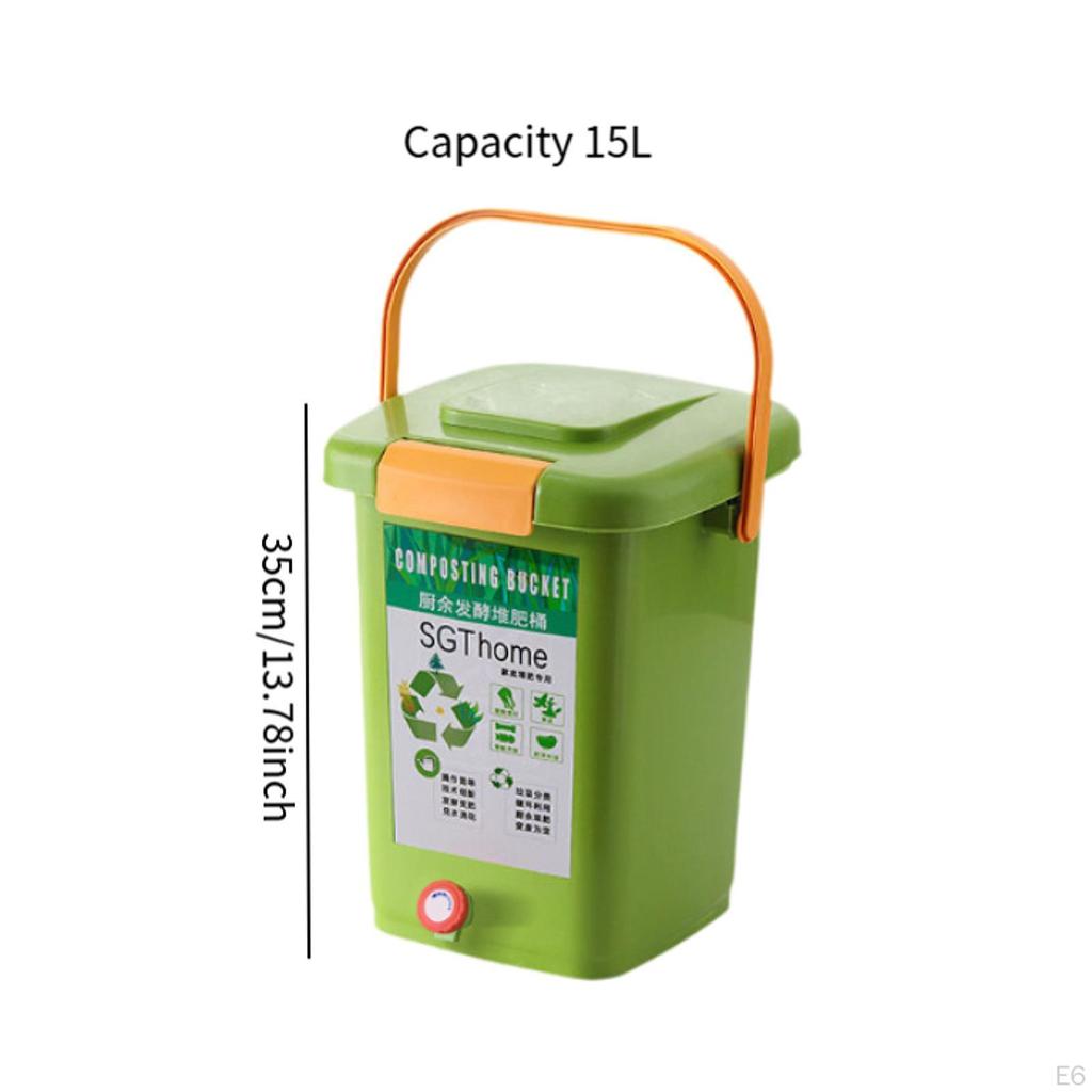 Compost Bin for Garbage, Household, Food Waste Container, Practical Waste,