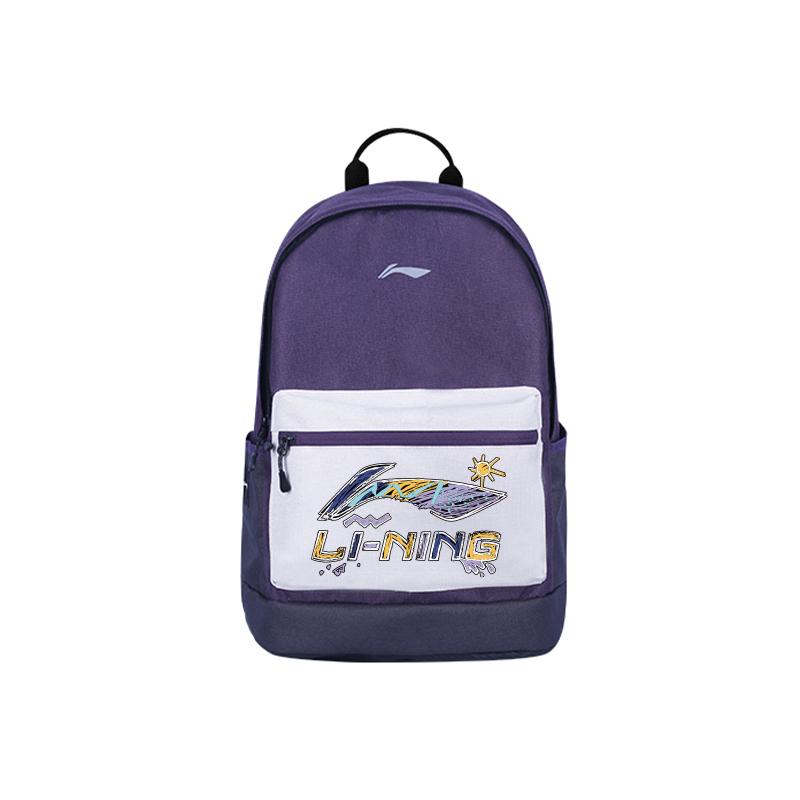 Li Ning Polyester Backpack Regular Unisex Purple YBSU167-3A8