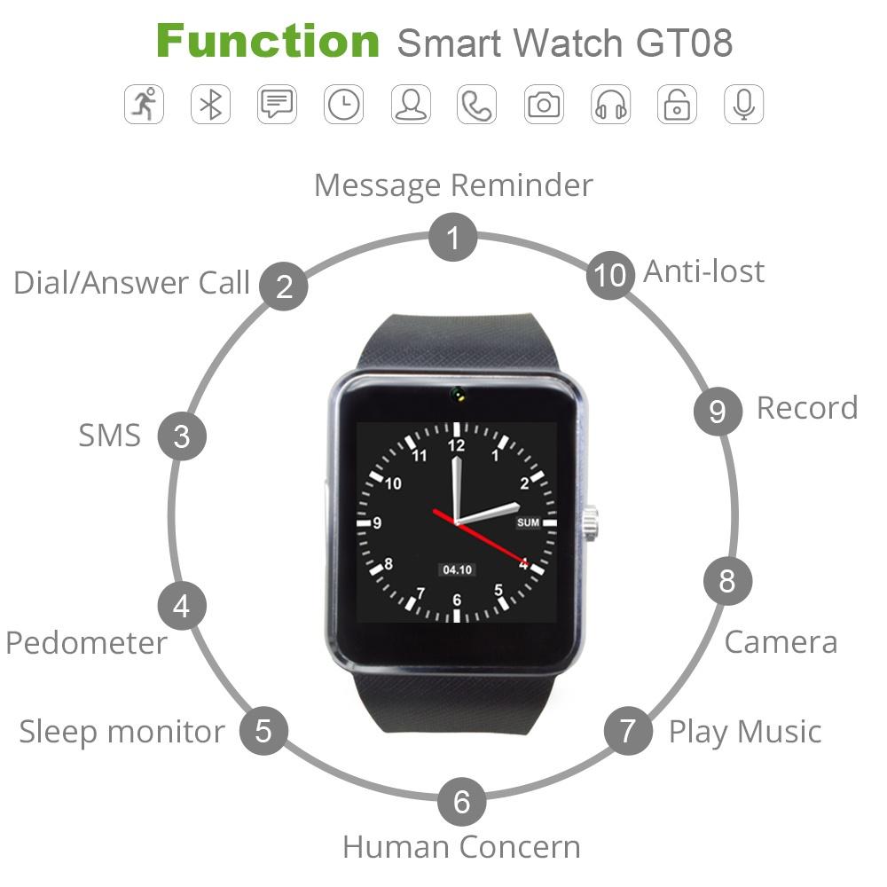 smartwatch gt08 2019