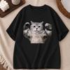 Fitness Cat Funny Meme Unisex Casual Loose O Neck Summer Short Sleeve Unisex And Unisex TShirt