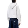 Carhartt WIP Ss24 W Hooded Casey Sweatshirt With Logo Chest Pocket Loose Fit Drop Shoulder Long Sleeve Hoodie Women sweatshirt Gray I032644-1DQ-XX