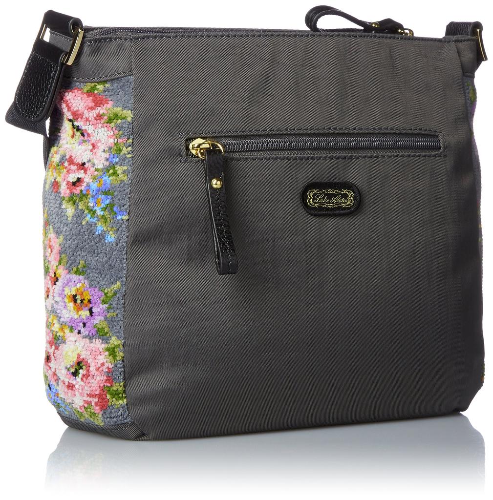 Lake Ulster Lady Mary Leather Mesh Shoulder Bag, 36173179, 91, Dark Gray