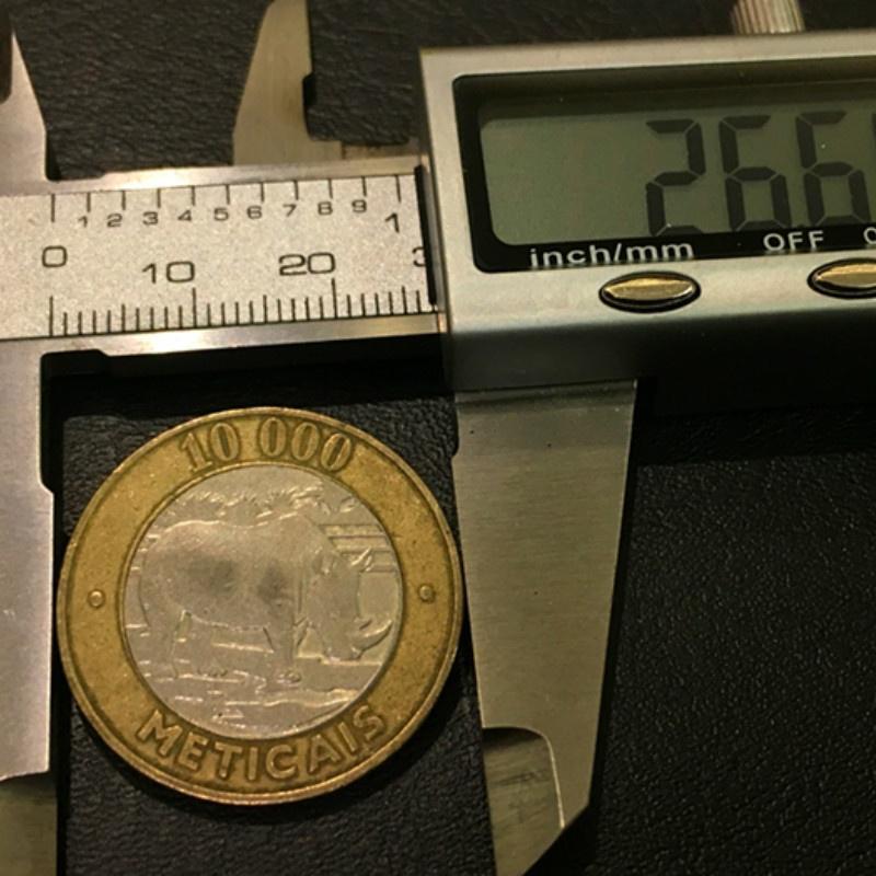 

5/10Pcs Antique-style Mozambique 10000 Metical Carl Black Rhino Bicolor Coin Animals Collection